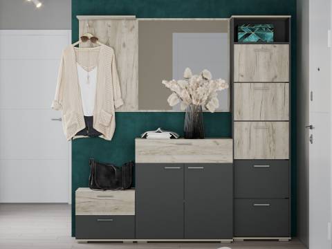 Прихожая Санти Антрацит