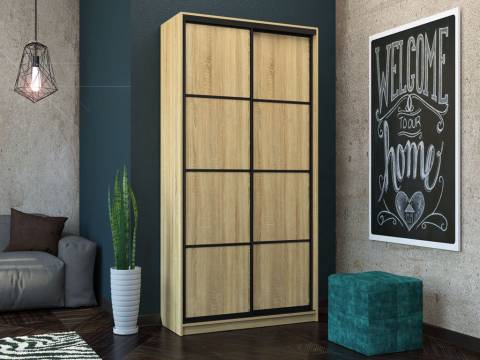 Шкаф-купе Лофт Шк12-60 1200 глубина 600 фасад ЛДСП 3г