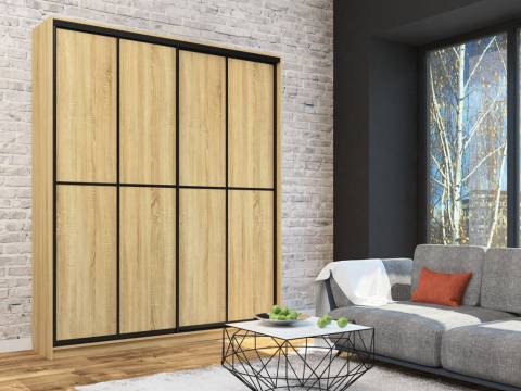 Шкаф-купе Лофт Шк20-47 2000 глубина 470 фасад ЛДСП +