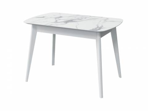 Стол раздвижной Прайм 1200/1520 Мрамор Белый