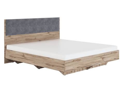 Кровать 1600 Николь Серый текстиль мод.1.3