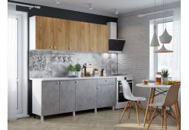Кухонный гарнитур Point 2000 Дуб золото/Бетон