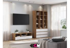 Гостиная Хелен Дуб Крафт золотой/ Белый