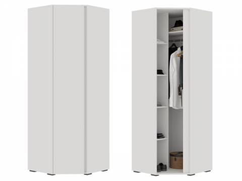 Шкаф угловой ШК 04 Хелен Белый шагрень