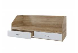 Кровать 800 2 ящика Ненси МДФ Крафт золотой