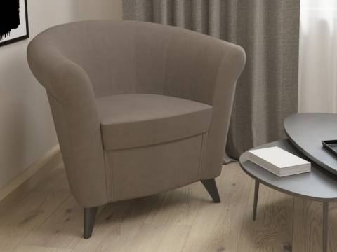 Банкетка Лагуна 6-5116 в ткани орех