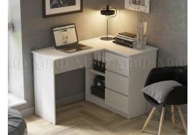 Стол угловой Челси Белый глянец