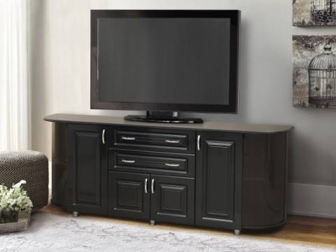 Комод №9 МДФ Черный глянец