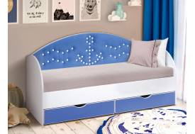 Кровать с продольной мягкой спинкой Якорь 800х1900 мм