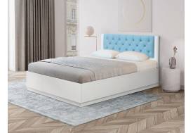 Кровать Венеция 12.2 1400 с ортопедическим основанием велюр 011