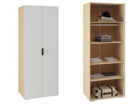 Шкаф Норд ШК-800 дуб сонома/белый