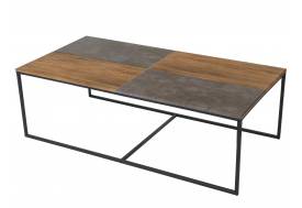 Стол журнальный Фьюжн Дуб американский/серый бетон