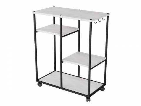 Консоль Вэстри белый бетон