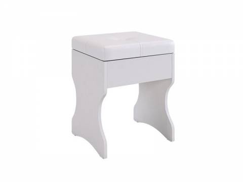 Пуф Виктория-1 белое дерево