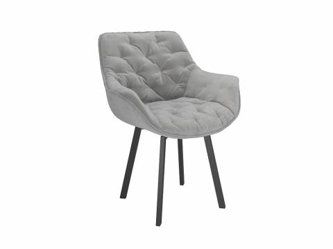 Стул Квинта велюр тенерифе грей