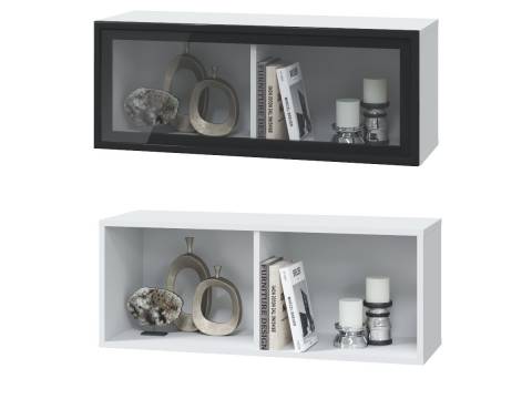 Шкаф горизонтальный 1 стеклянная дверь Шарлиз 900