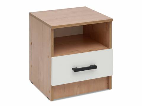 Тумба прикроватная Эко вотан/белый гладкий