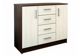 Комод К1000-2Д ЛДСП венге-лоредо