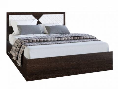 Кровать Николь 1400 венге-лиственница светлая