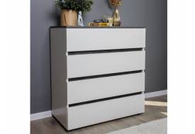 Комод Лотос с 4-мя ящиками Бетон серый