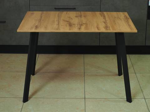 Стол кухонный Слим 2 Дуб вотан/Черный