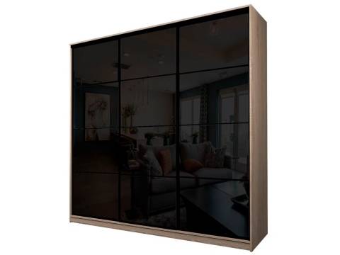 Шкаф-купе Max МШ-27-6-24-222 пленка Oracal черная