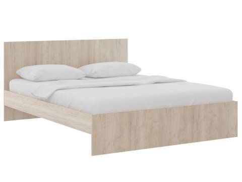 Кровать 1600 Осло модуль М14 с настилом Лайт Дуб крафт Золото