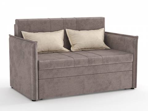 Диван Дэнди велюр тенерифе стоун/велюр тенерифе крем