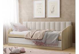 Кровать Оливия НМ 041.50 900х2000 с мягкой спинкой Бали