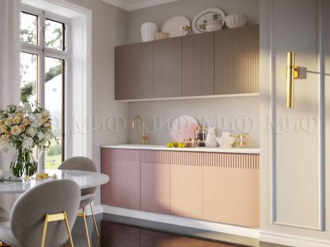 Кухонный гарнитур Оливия 2000 Шарли Мокко/Шарли Pink