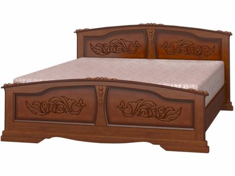 Кровать Елена 1600 Орех