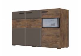 Тумба 3 двери 1500 Рио Смоки Soft touch