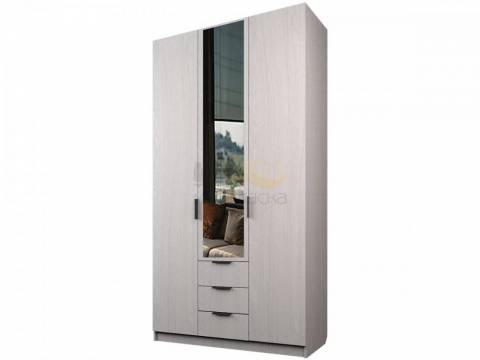 Шкаф с 3 ящиками Экон ЭШ3-РП-24-12/1-3я одно зеркало