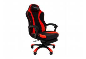 Кресло Chairman game 35 Россия ткань черный/красный