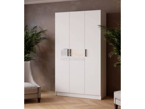 Шкаф комбинированный Ларс 1200 без зеркала белый