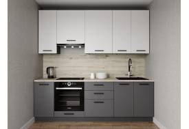 Кухонный гарнитур Меренга 2400 (верх 950 мм) МДФ