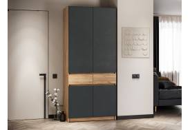 Шкаф Стоуби ШК-1000 серый графит