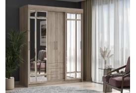 Шкаф-купе Фортуна дуб крафт серый