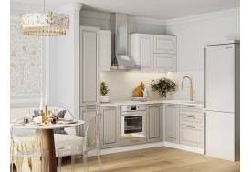 Кухонный гарнитур Кварц Грей Софт-Милк софт 2400х1600 мм