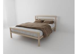 Кровать металлическая Куба 800 бежевая