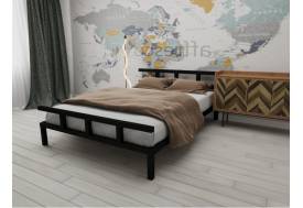 Кровать металлическая Лофт 1200 черная