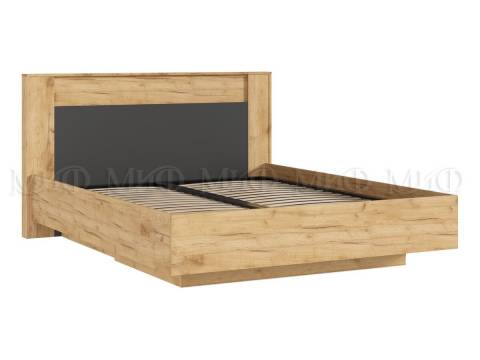 Кровать парящая 1600 Остин (с ПМ) Графит/Дуб Крафт