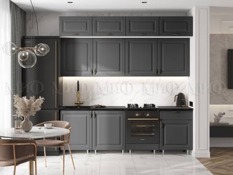 Кухня Престиж 2400 мм Графит софт