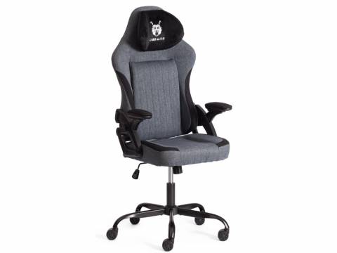 Кресло iWolf ткань черный/серый