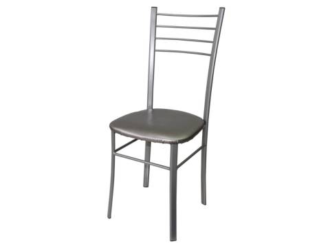 Стул Лайт ДХ-5 на коричневом каркасе обивка светлый перламутр