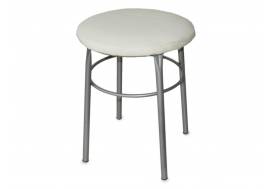 Табурет круглый ДХ-10 обивка кремовый