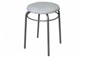 Табурет круглый с кольцом ДХ-11 обивка белый