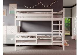 Двухъярусная кровать без крыши белый 80х190 см