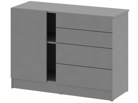 Комод Энни 1100 км2 Графит серый