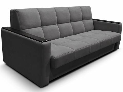 Диван Рэй 2000х2000 Клетка с прямыми подлокотниками с МДФ вивальди 34